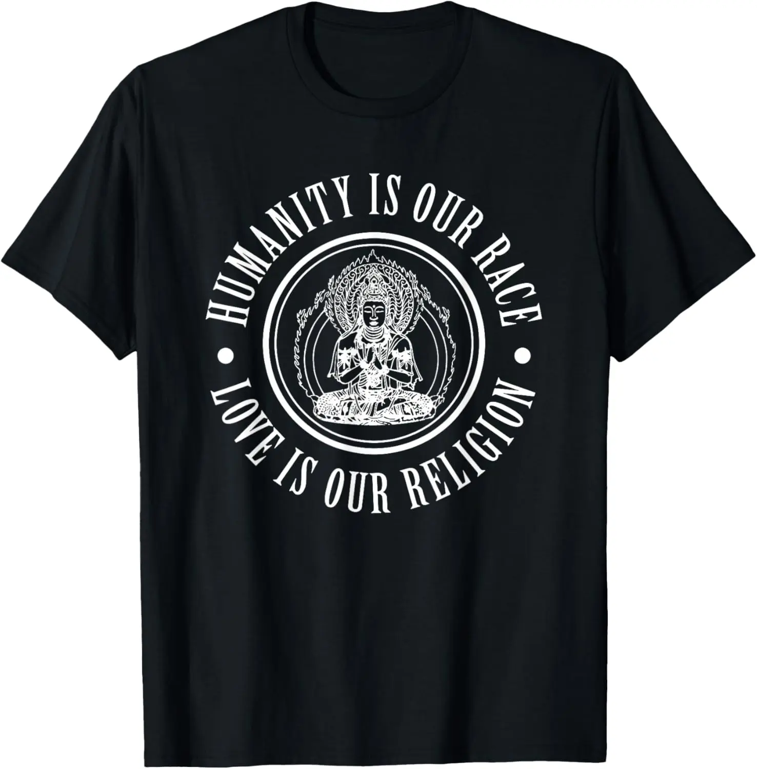 Men's Soft Short-Sleeve Cotton T-Shirt - Round Neck, Natural Buddha Graphic Fashion Fabric Top, Buddhism Zen Casual Streetwear for Sports, Gifting Him