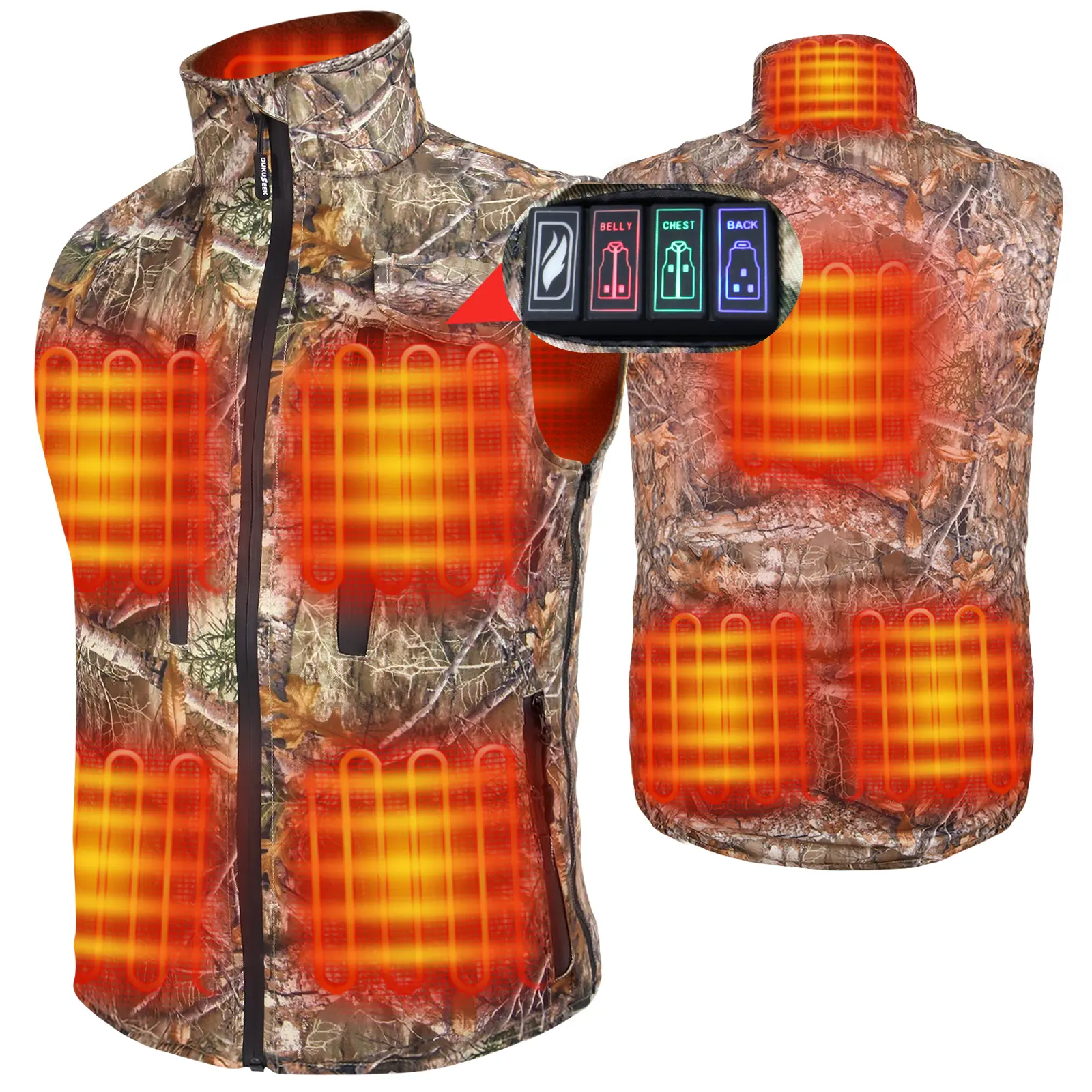Heated Hunting Vest with Battery Pack Size Adjustable for Hunting Waistcoat Vest Vest Top
