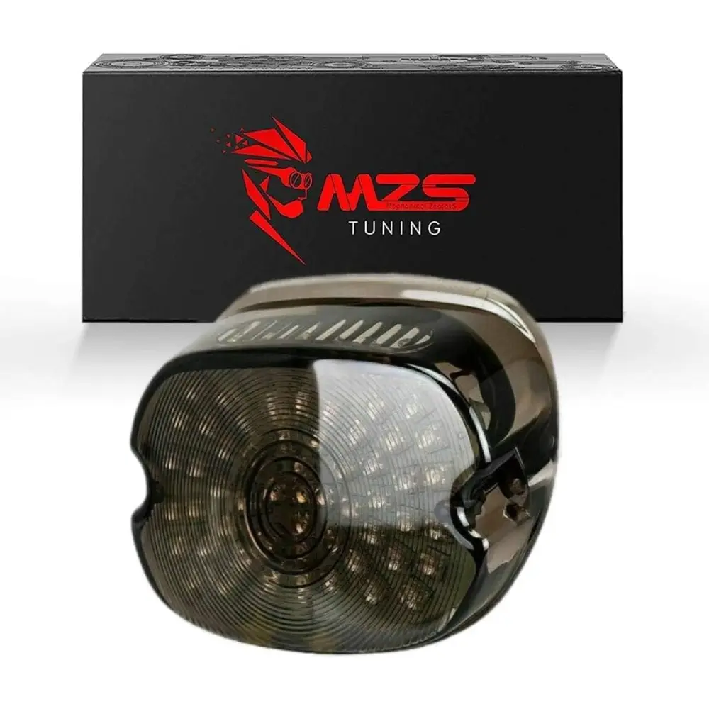Motorcycle Tail Light, LED Turn Signal Integrated Brake Taillight, Low Profile Smoke, For Sportster, Softail, Dyna, Road King, Electra Glide, Street Bob, Fatboy, Touring