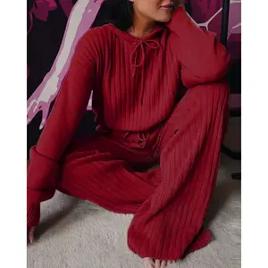 Two Piece Set Women Spot Hot Style Europe Long Sleeve New Loose Hooded Leisure Suit Tracksuit