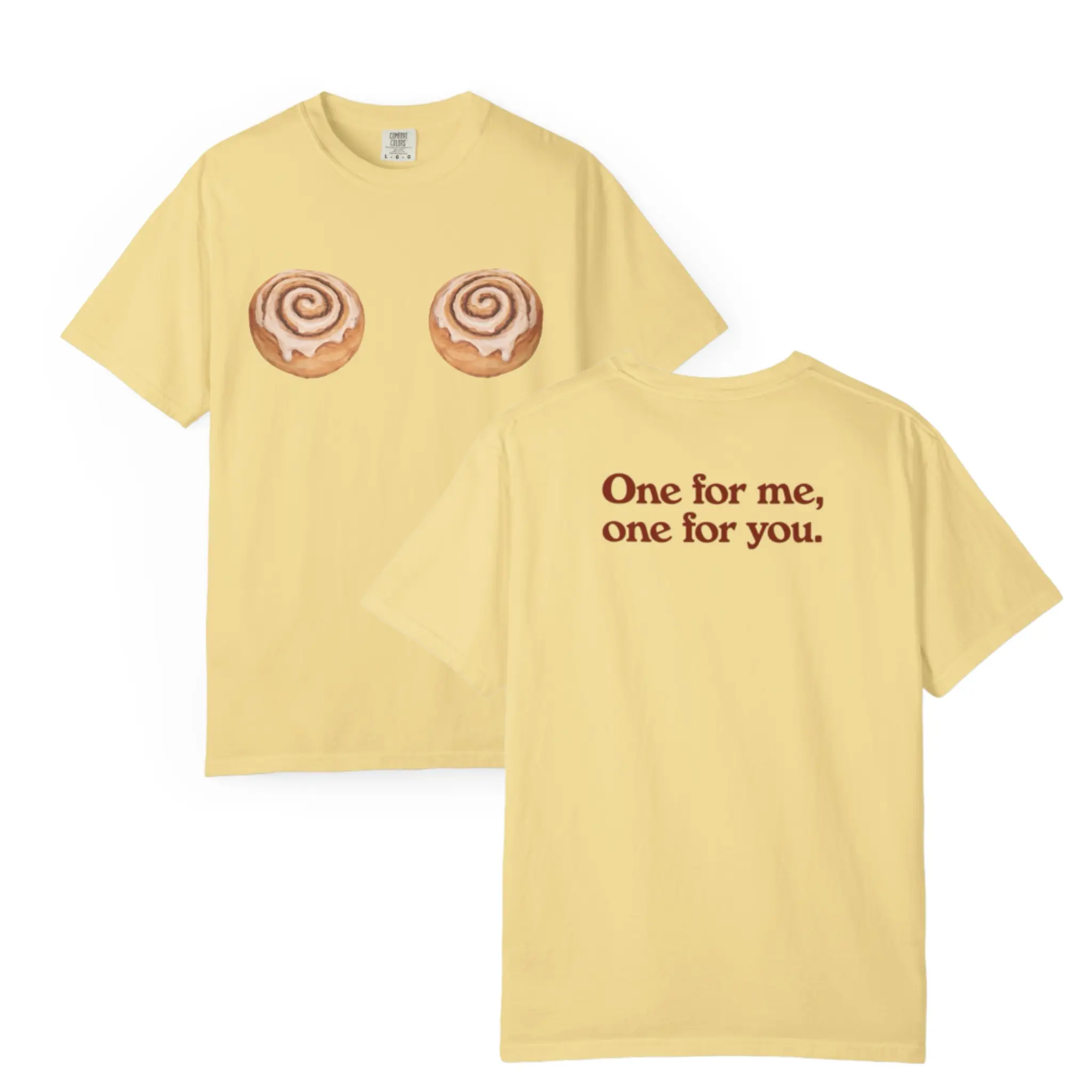 [Original Quality] Cinnamon Roll 2 sides HS Comfort Colors T-Shirt, Sweatshirt