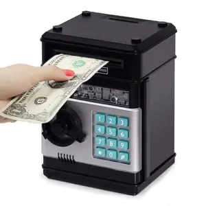 Atm Money Box Cash Coin Bank with Password Lock and Automatic Roll Design, Fun Savings Box Toy Gift for Boys and Girls Ages 3-12