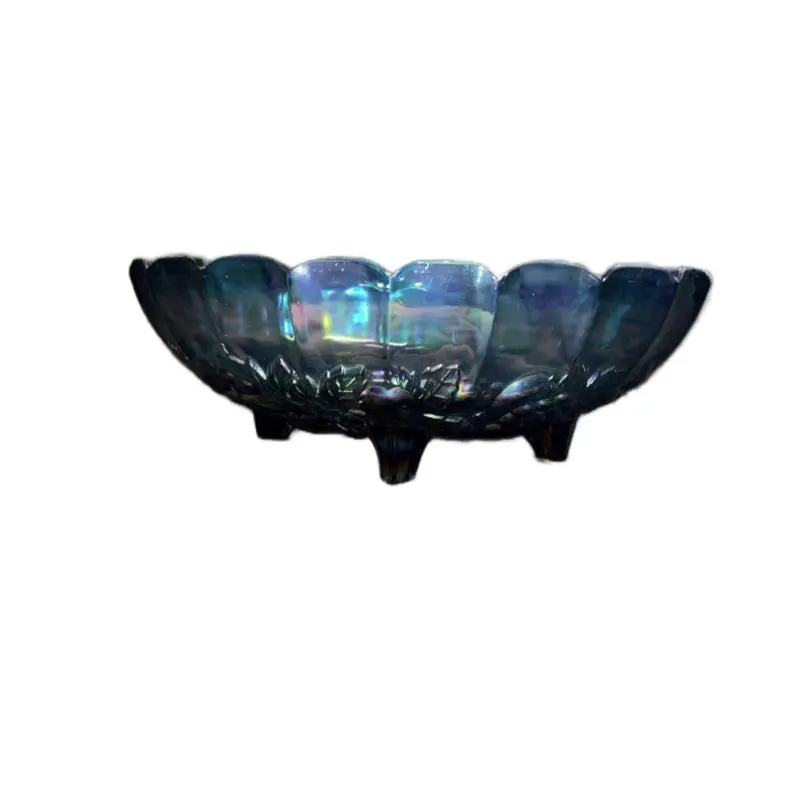 Blue carnival glass