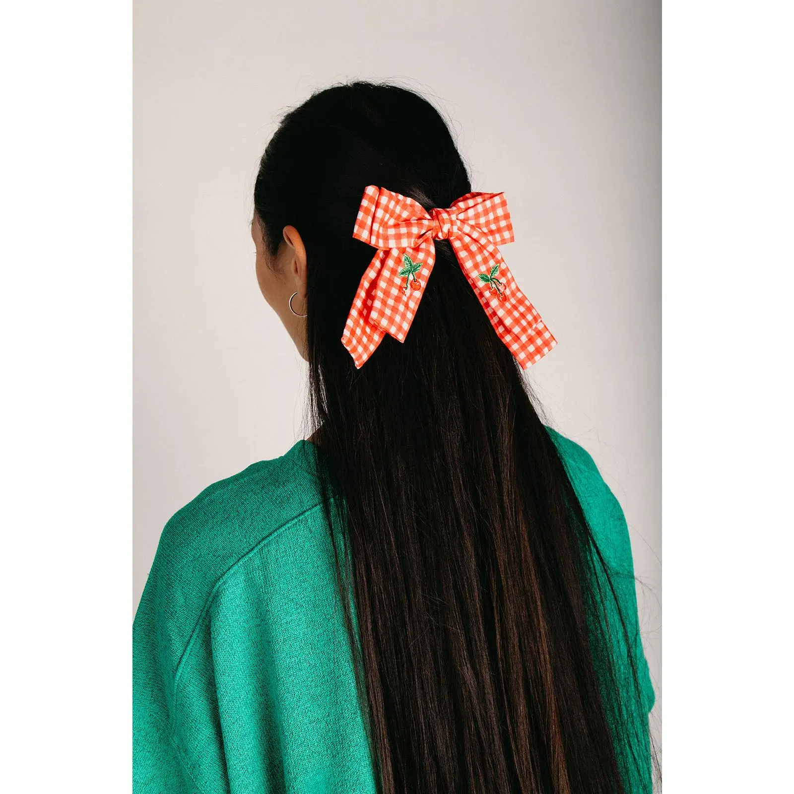 Rifle Paper Co: Gingham Cherries Hair Bow