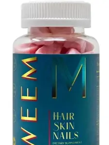 Vegan Biotin Hair, Skin & Nails Chewable Gummies - Healthy Dietary Edible Supplement for Daily Beauty Support (60 Count)