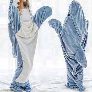 Shark Blanket Hoodie Onesie Adult & , Shark Onesie Pajamas, Shark Costume, Shark Wearable Blanket Funny Gifts