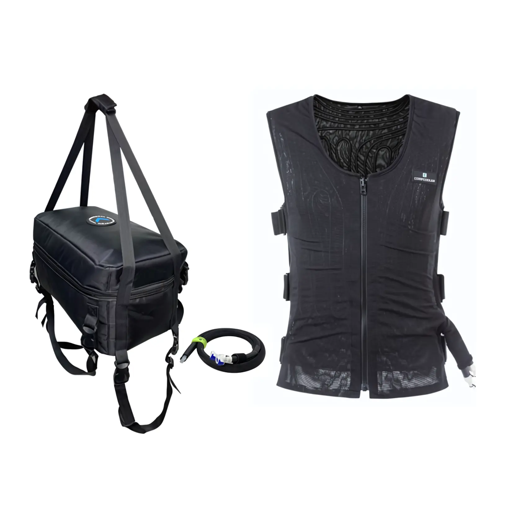 COMPCOOLER Motorcyclist ICE Chest Solo Cooling System Includes a Tubing-Lined Cooling Vest with 6.0L Chest 12V DC