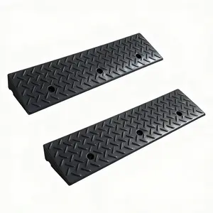 Driveway Ramp Curb for Vehicles (2-Pack, 7000lb Bearing) - Rubber Curb Ramps for Cars, 1.6/2/3/4 Inch Height for Driveway & Sidewalk Use