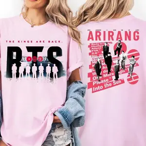 Bangtan Shirt, Arirang Tracklist The Kings Are Back Shirt, Bangtan 2026 Album Songs Concert Tee, Merch Gift for Fan MJ1
