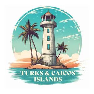 R and R Imports Turks and Caicos Decorative Souvenir Magnet, Magnetic Decal for Home Decor, Refrigerator Use