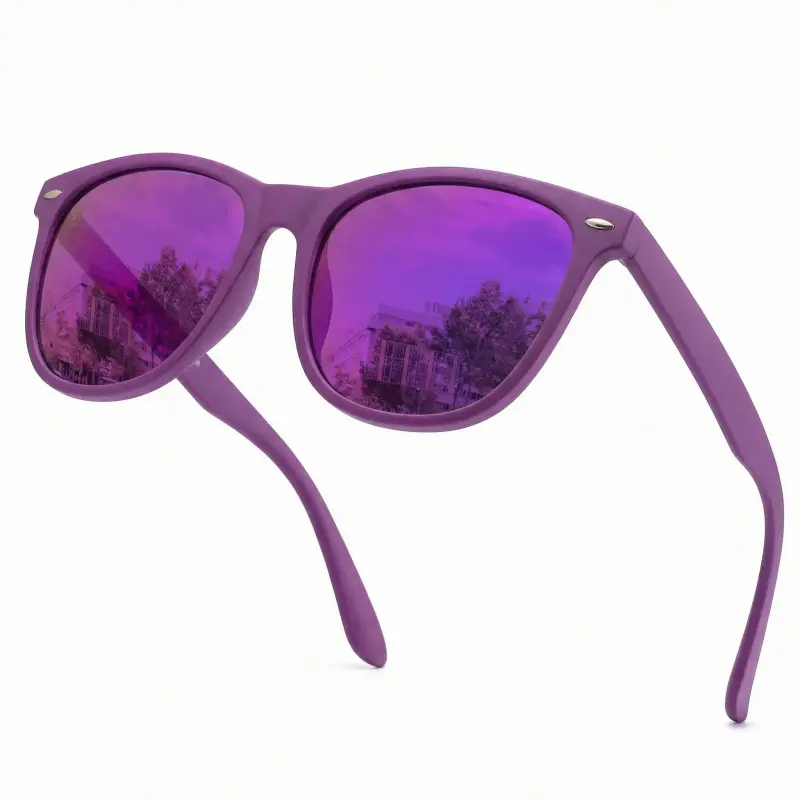 matte purple frame purple mirror lens 