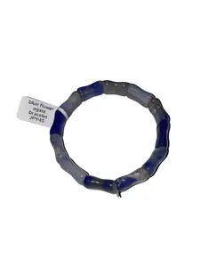 Blue Flower Agate Bracelet (Abstract Beads)