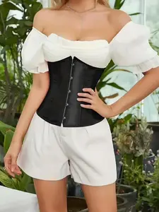 New Fishbone Corset Waist Cincher Shapewear, Corset Waist Shaping, Slimming Body Shaper for Women, Adjustable Backless Design, Comfortable & Stylish