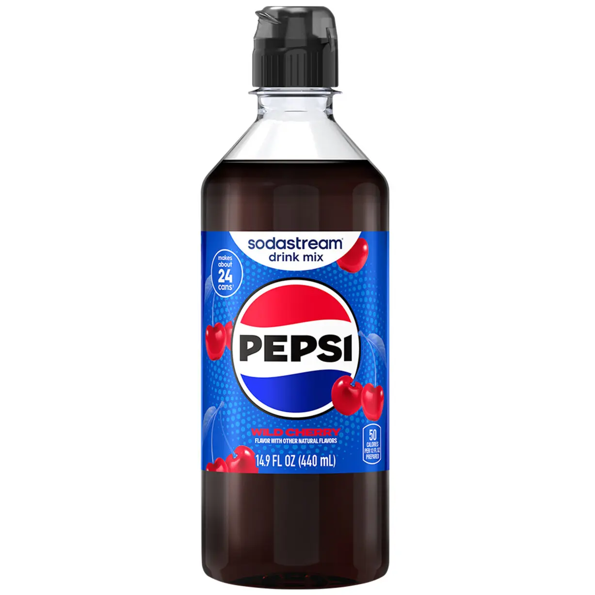 WILD CHERRY PEPSI FLAVOR ST 440ML SYRUP USA