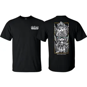 Side Action Graphic T-shirt Proverbial Maxim Shirt, Unisex Short Sleeve Casual 100% Cotton, Army Military Menswear, Gun Shirt Tactical Gear, Good Graphic Shirt, Made In USA, Trendy Streetwear Tee