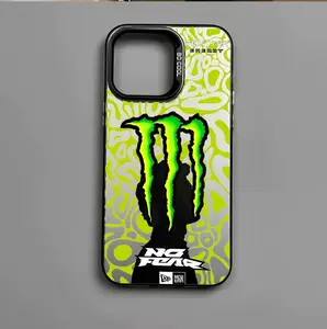 Trendy  Energy Graphic Phone Case for - Bold Neon Green Design Protective Shell Phone Case For 17 16 15 14 13 12 11 X XS AIR PRO PLUS MAX AIR Phone Case #YJCYKMZ24