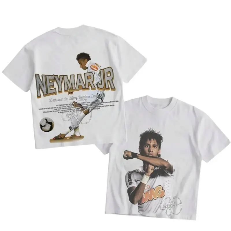 Vintage Soccer Graphic Tee| Football Inspired Y2K Streetwear T-Shirt, Oversized Cotton Shirt for Men Women| Neymar Fan Tee,back to school,back to school shopping