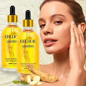 Deep Hydrating Moisturizer Serum - 3.38oz (100ml) with Dropper, Niacinamide-Glycerin-Ginseng Root Extract Formula, Daily Serum for Light Beige Tones to Repair Skin & Reduce Wrinkles, Hydrate