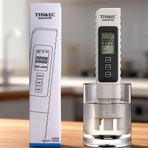 2025 All-New 4-in-1 TDS Meter Digital Water Tester for Drinking Water Accurate 0-9999ppm EC Temperature Readings Ideal for RO Systems Aquariums Pools Built for Professionals Easy Use
