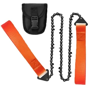 Outdoor Survival Emergency Manual Chain Saw Kit Hiking Trimming Tool Corded Trimmer Edge Trimmer Shoulder Cutter Tree Pruner Branch Cutter