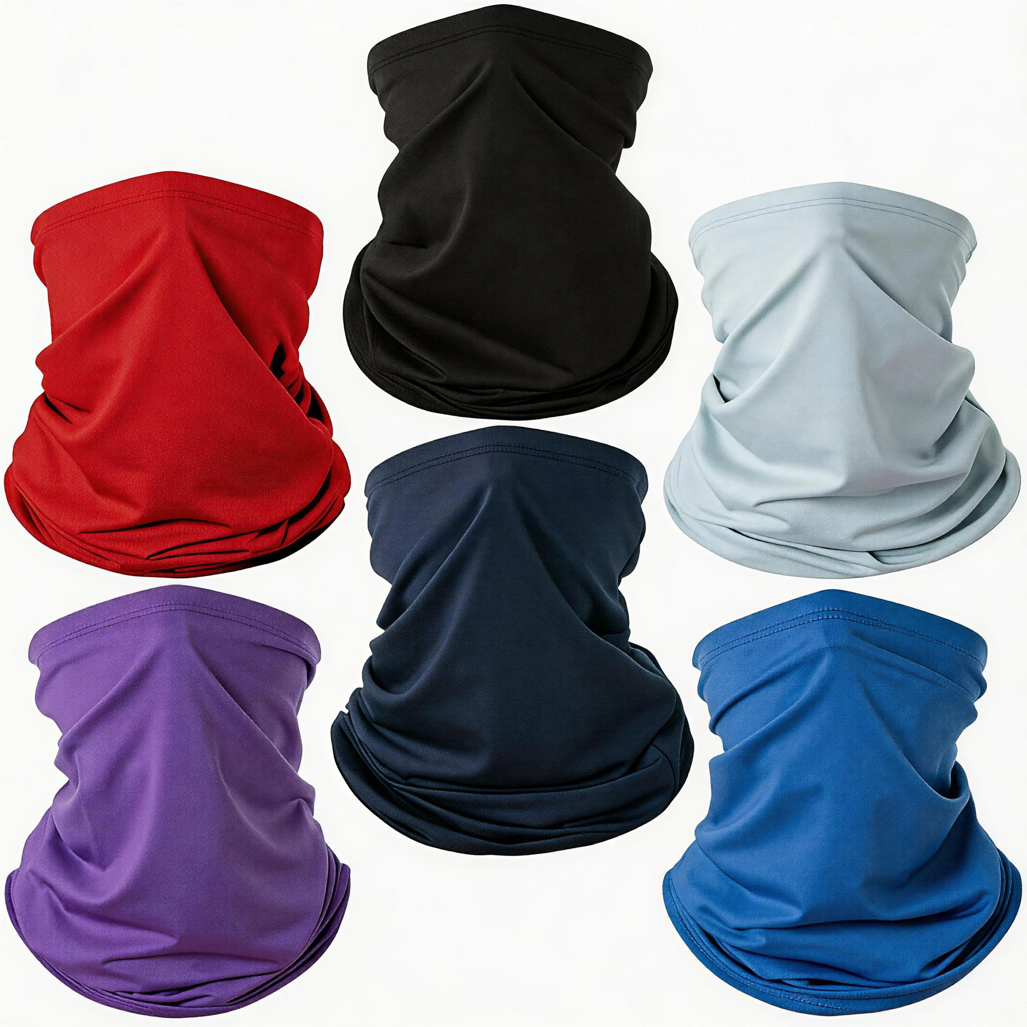 6 Pack Neck Gaiter Bandana Face Mask