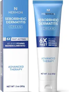 Hermon Nontoxic Seborrheic Dermatitis Scalp Treatment Cream - Peppermint Oil-Infused Haircare Product for Adults with Moisturizing, Healthy Scalp Support, Moisturize Scalp Care, Cream Scalp Care