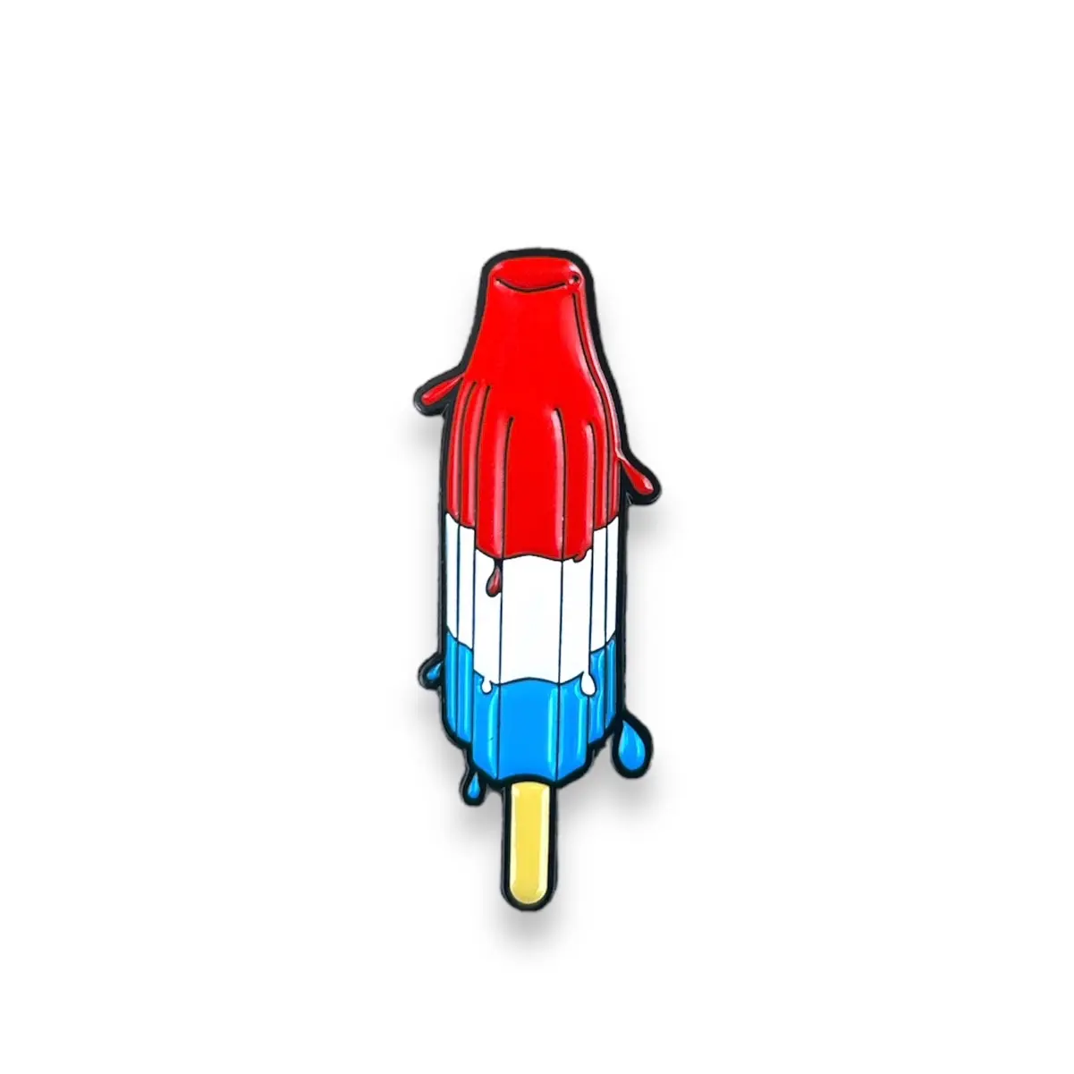 Popsicle Golf Ball Marker - Unique Golf Accessory with Red & Blue Design for Easy Ball Identification