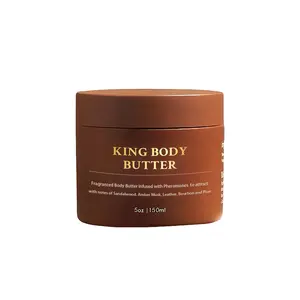 King Body Butter Cologne - Warm and Sensual,Jars with Shea & Jojoba for Radiant Hydrating Fragrance,Deeply Nourishing, Lightweight Hydration with Almond Oil, Jojoba Oil & Vitamin E – Natural Moisturizer for Soft, Radiant Skin –4.4oz