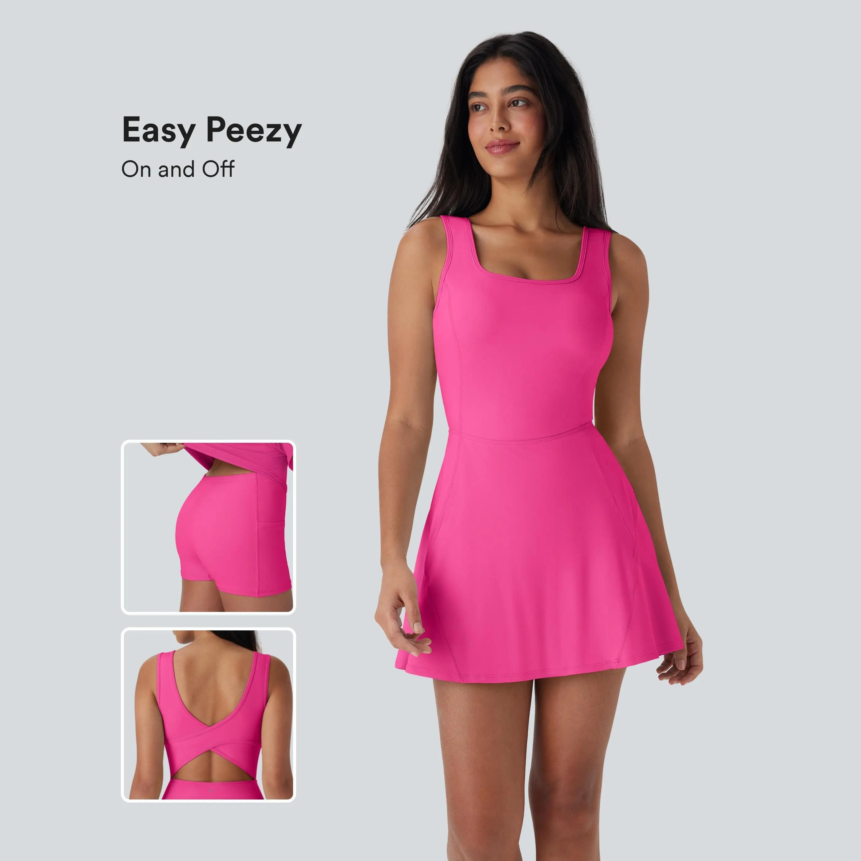 Halara SoftlyZero™ Airy U Neck 2-in-1 Pocket Mini InstantCool Dance Active Dress-Easy Peezy #BackToSchool Halara SoftlyZero™ Airy U Neck 2-in-1 Pocket Mini InstantCool Dance Active Dress-Easy Peezy #BackToSchool