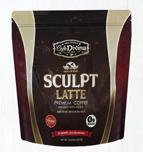 Sculpt Latte Premium Coffee Infused with Reishi 210g Sweetened with Monk Fruit Beverage No Sugar Added