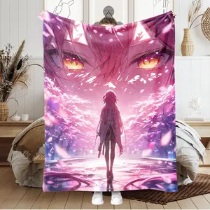 Anime Sailor Moon Print Blanket, High-Quality Plush Throw Blankets, Cozy Throw Blanket, Lightweight Blanket, Perfect for All Seasons, Soft and Warm, Ideal for Bed Sofa Office Camping Travel