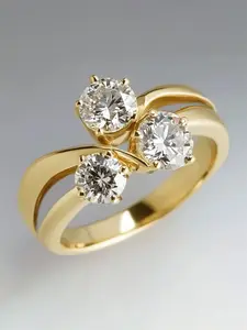 1 PC Gorgeous Cubic Zirconia Rings Stackable Engagement Ring For Women, Wedding Party Jewelry, Valentine's Day Gift, Artificial Zircon Rings