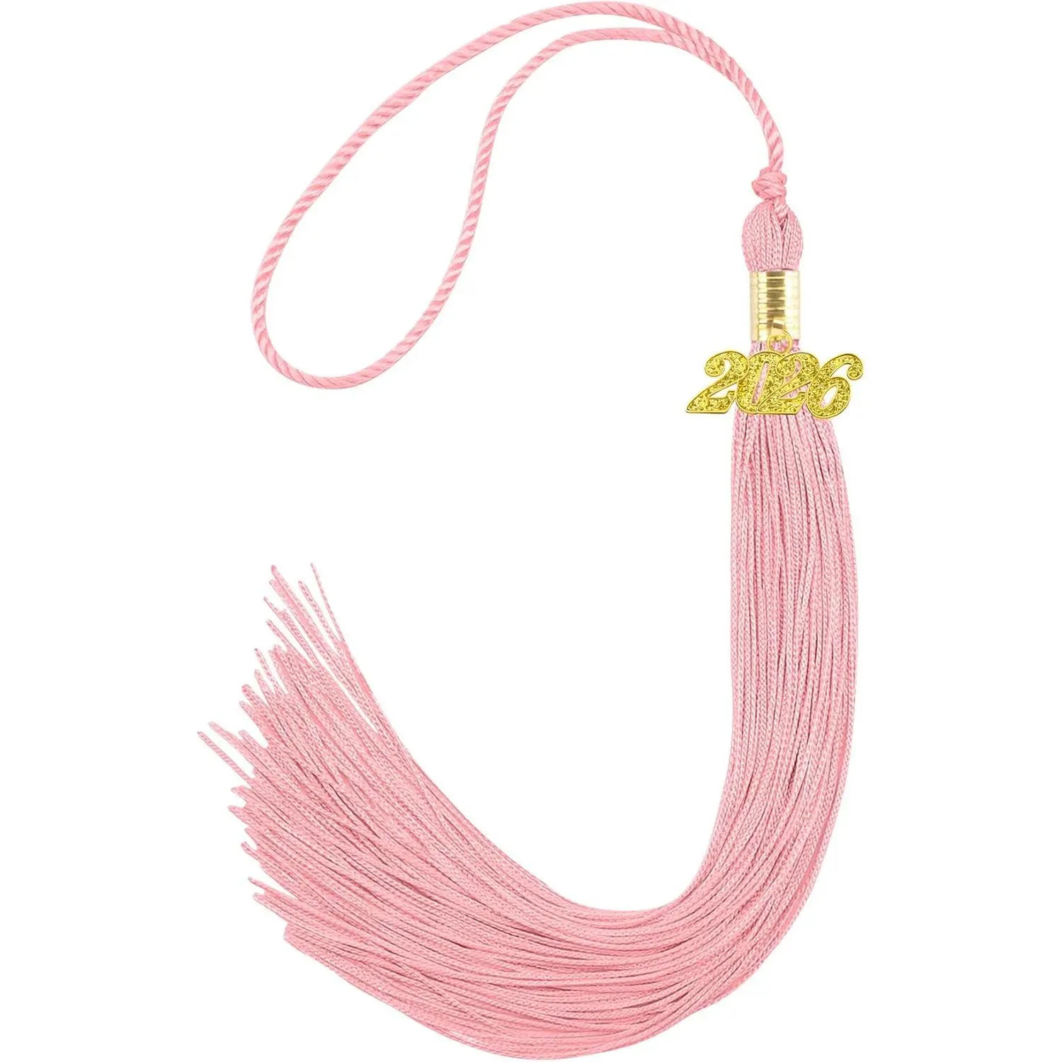 2026 Graduation Tassel - Comfortable Festive Grad Decor with 2026 Gold Date Charms, Loop Accent, Graduation Gown & Cap Decoration for Year Commemoration, Valentine's Day & Birthday Gifting