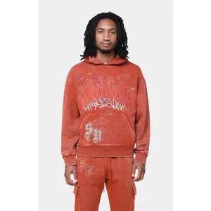 Smoke Rise Rhinestone Dystopia Hoodie - Picante