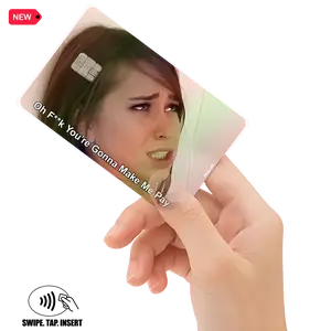 You're Gonna Make Me Pay Meme Holographic Credit Debit Card Decal Waterproof Funny Internet Meme Gift for Meme Lovers