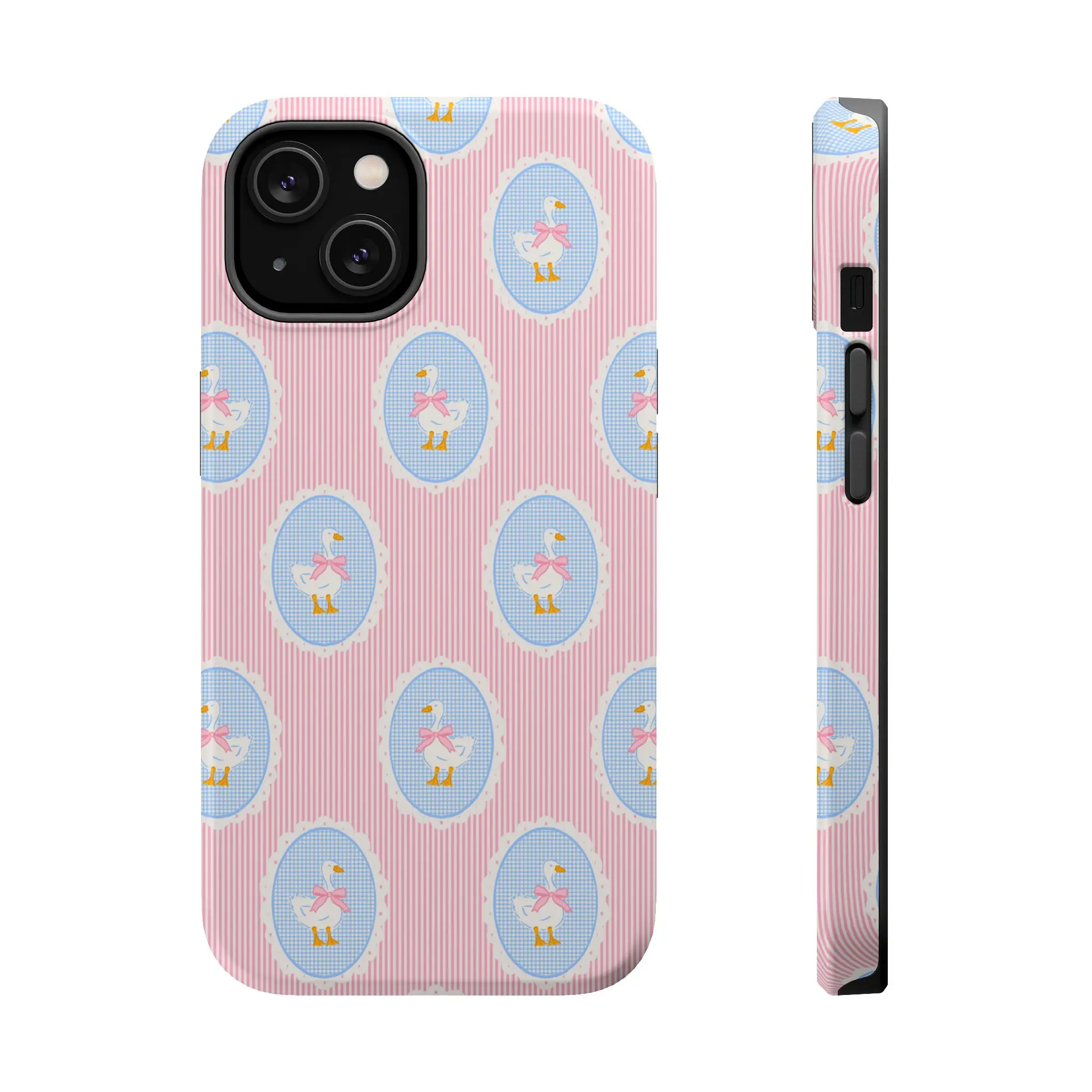 Coquette Goose Phone Case Mag Safe Compatible Magnetic Tough Cases with Polycarbonate Shell & TPU Lining for Extra Durability and Protection