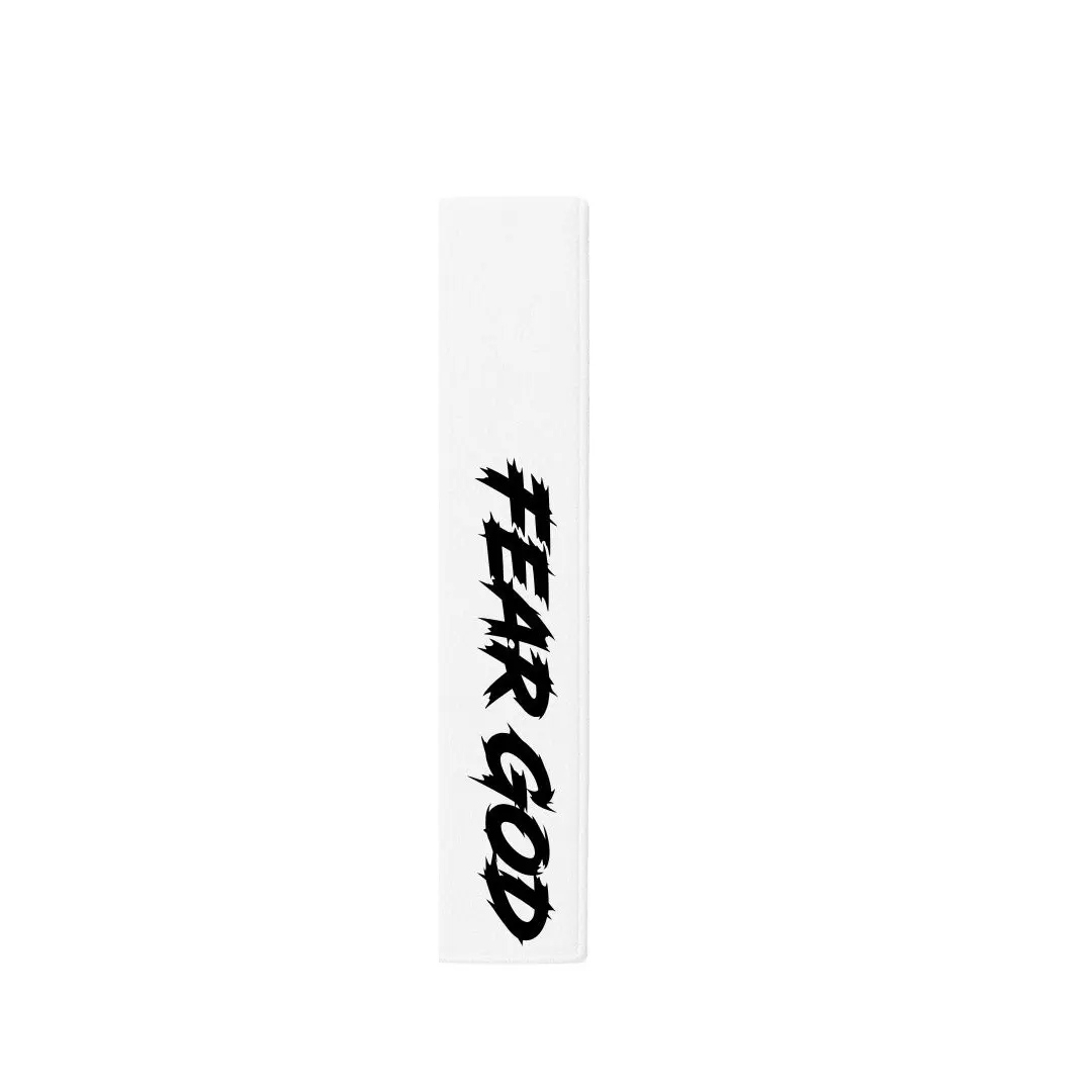 "Fear God" Football Streamer Towel White