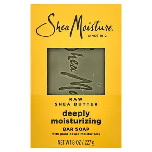SheaMoisture Raw Shea Butter Bar Soap, Deeply Moisturizing, 8 oz (227 g)