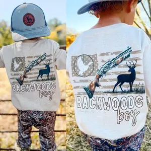 Camo Backwoods Boy Shirt, Youth T-shirt, gift for son and daughter, holiday outfit, matching family clothing