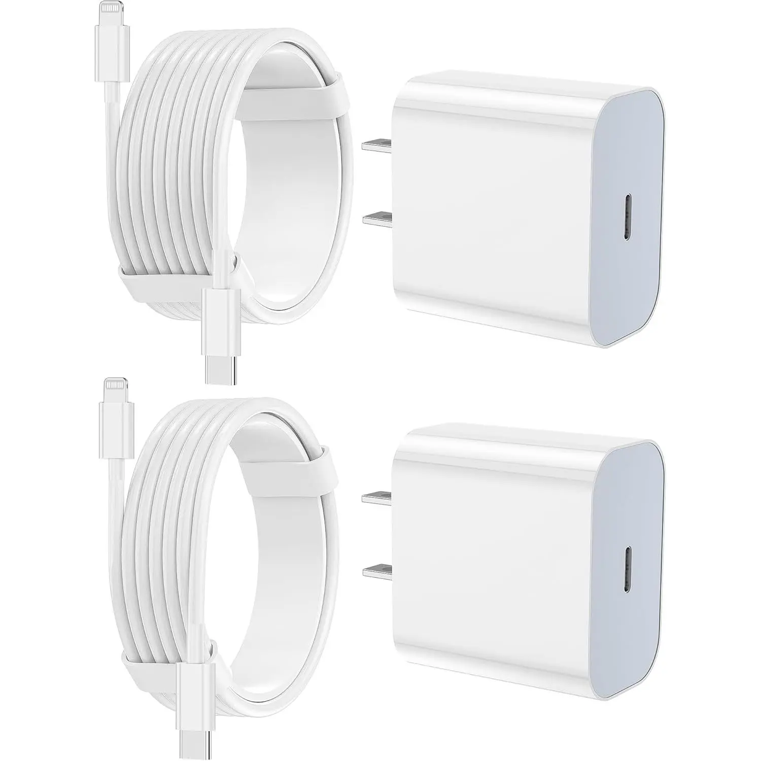 for iPhone Charger Fast Charging 2 Pack Type C Wall Charger Block with 2 Pack [6FT] Long USB C to Lightning Cable for iPhone 14/13/12/12 Pro Max/11/Xs Max/XR/X,AirPods Pro