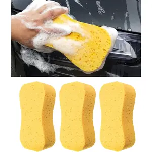 Car Wash Sponge, 9.1 x 4.3 x 1.6 Inch Sponges For Washing Cars, Accessories Large Sponges For Cleaning, Automotive Cleaning Supplies, Suitable For Most Cars, Boats, RVs, Motorbikes