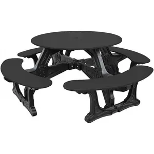 Cantina Round Outdoor 8-Person Furniture Set - Durable, Weather-Resistant Outdoor Seating Solution