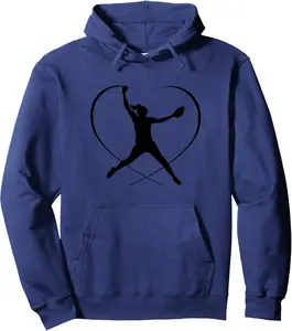 Girls I Heart Softball Softballism Player Pitcher Mom Gifts Pullover Hoodie