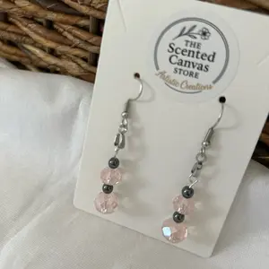 SCS-BWER1-005 Blush Whisper Drops Earrings