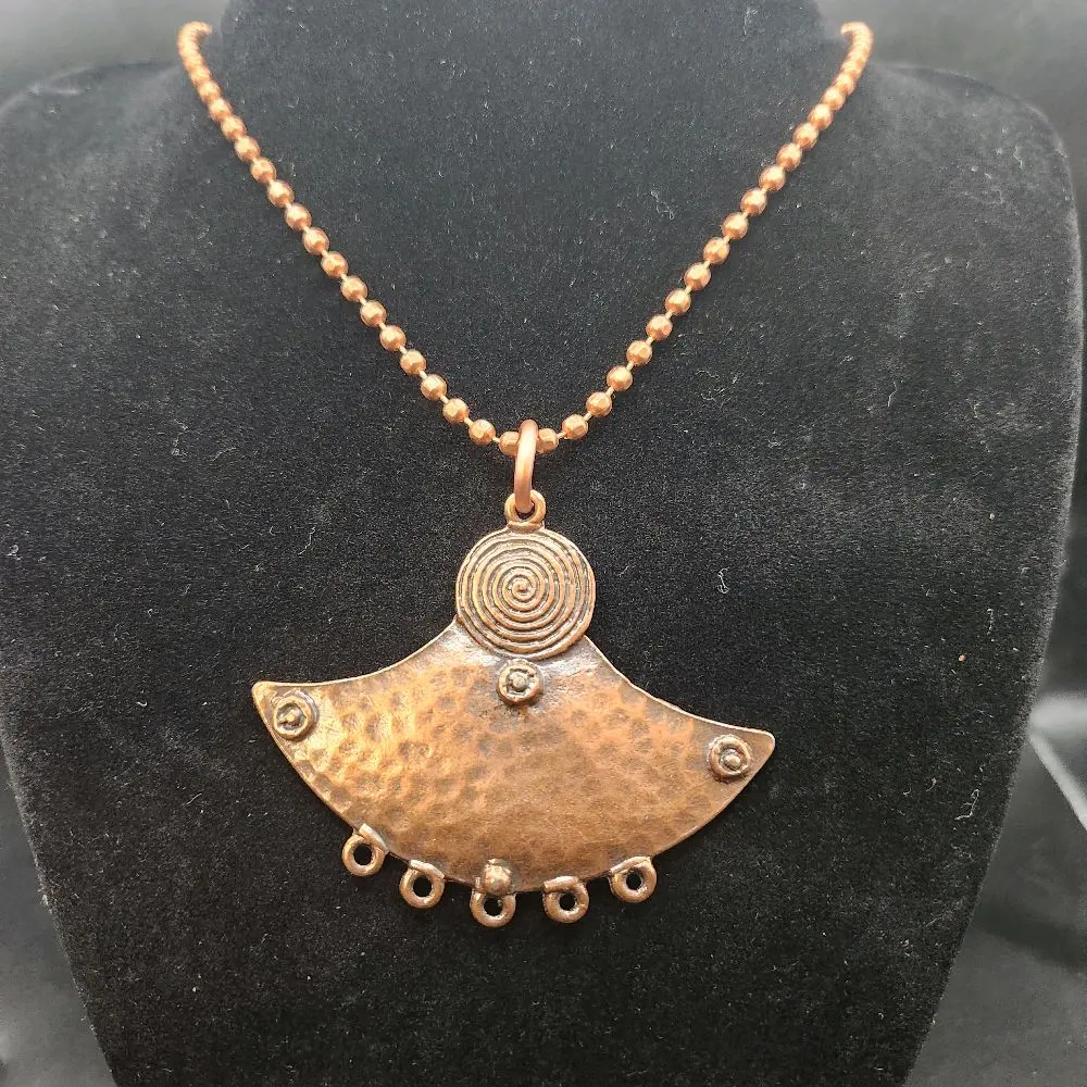 copper pendants and necklace