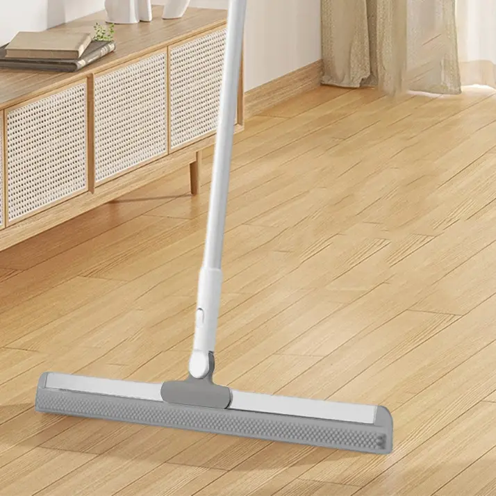 Silicone Magic Broom Household Wiper Blade Sweep Wiper Floor Toilet Bathroom Toilet Sweep Hair Marvelous Wiper Range of extension and contraction 75CM-117CM，#SummerWins #DealsForYouDays