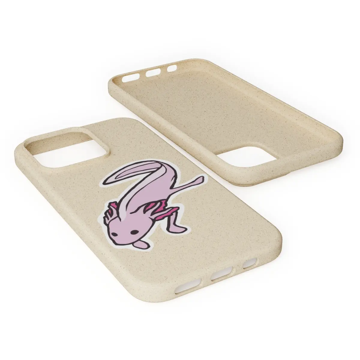 Axolotl Leucistic Biodegradable Phone Case