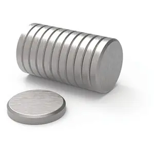 U Brands  1.3 x 0.2 in. High Energy Brushed Metal Magnet, Brushed Metal