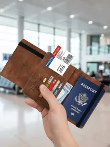 Travel Passport Holder, Protective Case, Card Wallet, New Multifunctional File Storage Bag, Overseas Travel Passport Cover, Versatile Travel Accessory