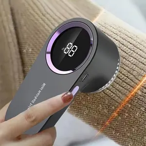 Fabric Shaver, Rechargeable Lint Remover, Sweater Defuzzer, Intelligent Digital Display Lints Shaver, Fuzz Pilling Fluff Remover for Clothes